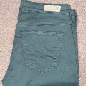 AG Jeans the Stevie Ankle in teal blue